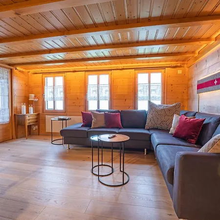 Chalet Roesi - Ferienwohnung Mit Hot Pot & Bergsicht *