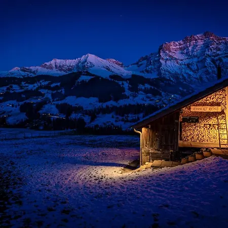 Chalet Roesi - Ferienwohnung Mit Hot Pot & Bergsicht * Adelboden