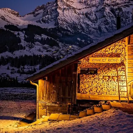 Chalet Roesi - Ferienwohnung Mit Hot Pot & Bergsicht Adelboden